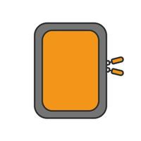 Gadget case color icon. Isolated vector illustration