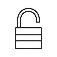 Open lock linear icon. Thin line illustration. Padlock contour symbol. Vector isolated outline drawing