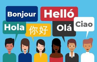 People Speaking in Diferent Language Concept