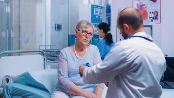 Nurse bringing radiography results photo