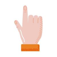 pointing hand icon vector