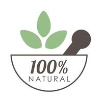 natural label design vector