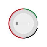 UAE flag button vector