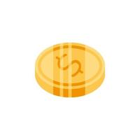 golden coin money vector