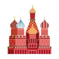 russian kremlin building vector