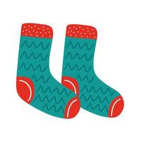 diseño de calcetines de navidad vector