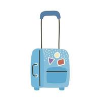 blue baggage design vector