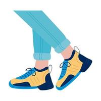 cute sneakers illustration vector