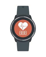 gray smart watch vector