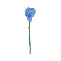 flor de belleza azul vector