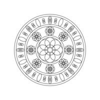 hindu mandala decoration vector