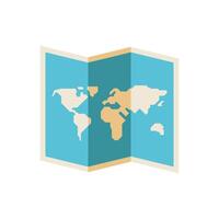 world paper map vector