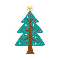 christmas tree icon vector