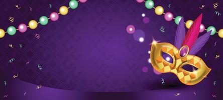 Mardi Gras Theme Background vector