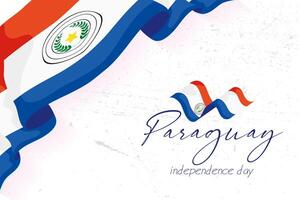 Paraguay independence day vector