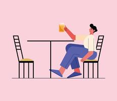 man drinking beer in vector