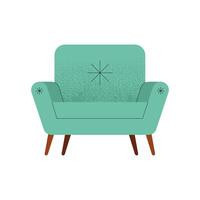 green sofa livingroom vector