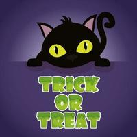 trick or treat   happy halloween vector