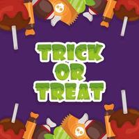 trick or treat   happy halloween vector