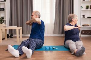 Exercises for elderly health photo