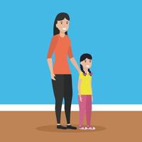 people family flat design image vector
