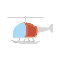 lindo, helicóptero, juguete bebé, aislado, icono vector