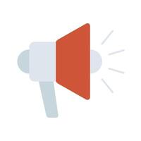 megaphone sound device isolated icon vector