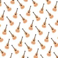 guitars musical instruments pattern background vector