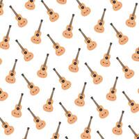 guitars musical instruments pattern background vector