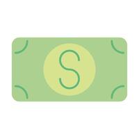 bill money dollar isolated icon vector