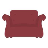 comfortable sofa forniture isolated icon vector