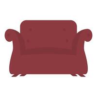 comfortable sofa forniture isolated icon vector