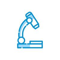 Isolated medical microscope icon vector design