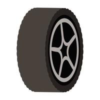 tire wheel car isolated icon vector