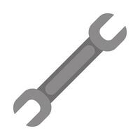 key wrench tool mechanic icon vector