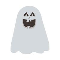 halloween ghost floating character icon vector