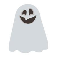 icono de personaje flotante fantasma de halloween vector