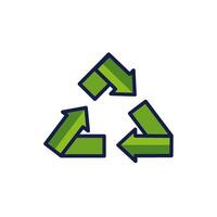 Isolated recycle icon vector design