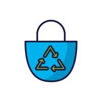 Isolated recycle bag icon vector design