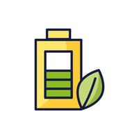 Isolated eco battery icon vector design