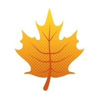 autumn leaf foliage seasonal icon vector