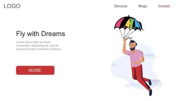 Fly with Dreams Landing Page