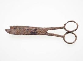 Old rusted scissors photo