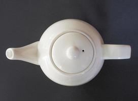 White tea pot photo