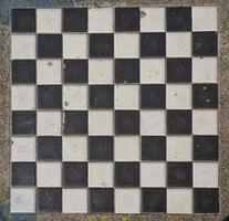 chess or draught checker game board photo