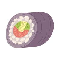 diseño de rollo de sushi vector