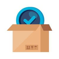 box package cargo isolated icon vector