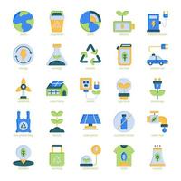 Ecology and Environment icon pack for your website design, logo, app, UI. Ecology and Environment icon flat design. Vector graphics illustration and editable stroke.