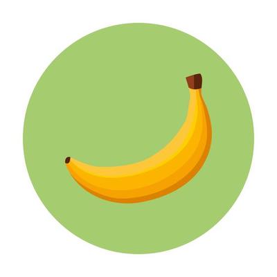 fresh banana fruit in frame circular