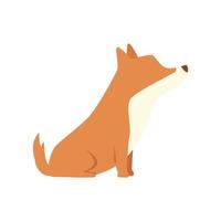 cute dog animal isolated icon vector